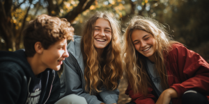 happy teens after overcoming depression